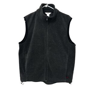 Woolrich Men's Gray Fleece Vest Full Zip Medium